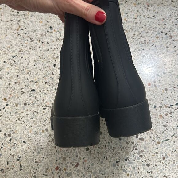 Jeffrey Campbell black Chelsea rain boot 9 - Picture 6 of 7